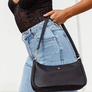 PETA & JAIN PIPER BAG BLACK PEBBLE HANDBAG